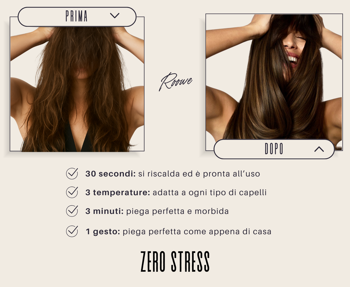 Baby - Spazzola lisciante portatile