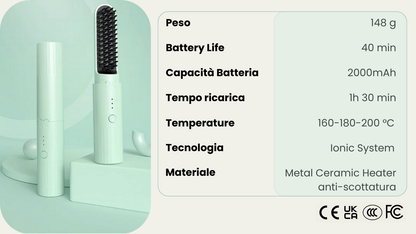 Baby - Spazzola lisciante portatile