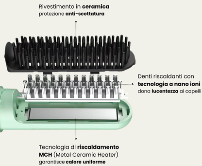 Baby - Spazzola lisciante portatile